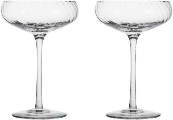 Champagne Saucer Opacity 2pcs/set