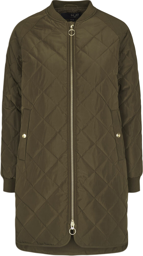 Rubina Quilted Lang Overgangsjakke