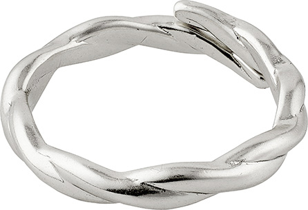 Lulu Twirl Stack Ring Silverplated