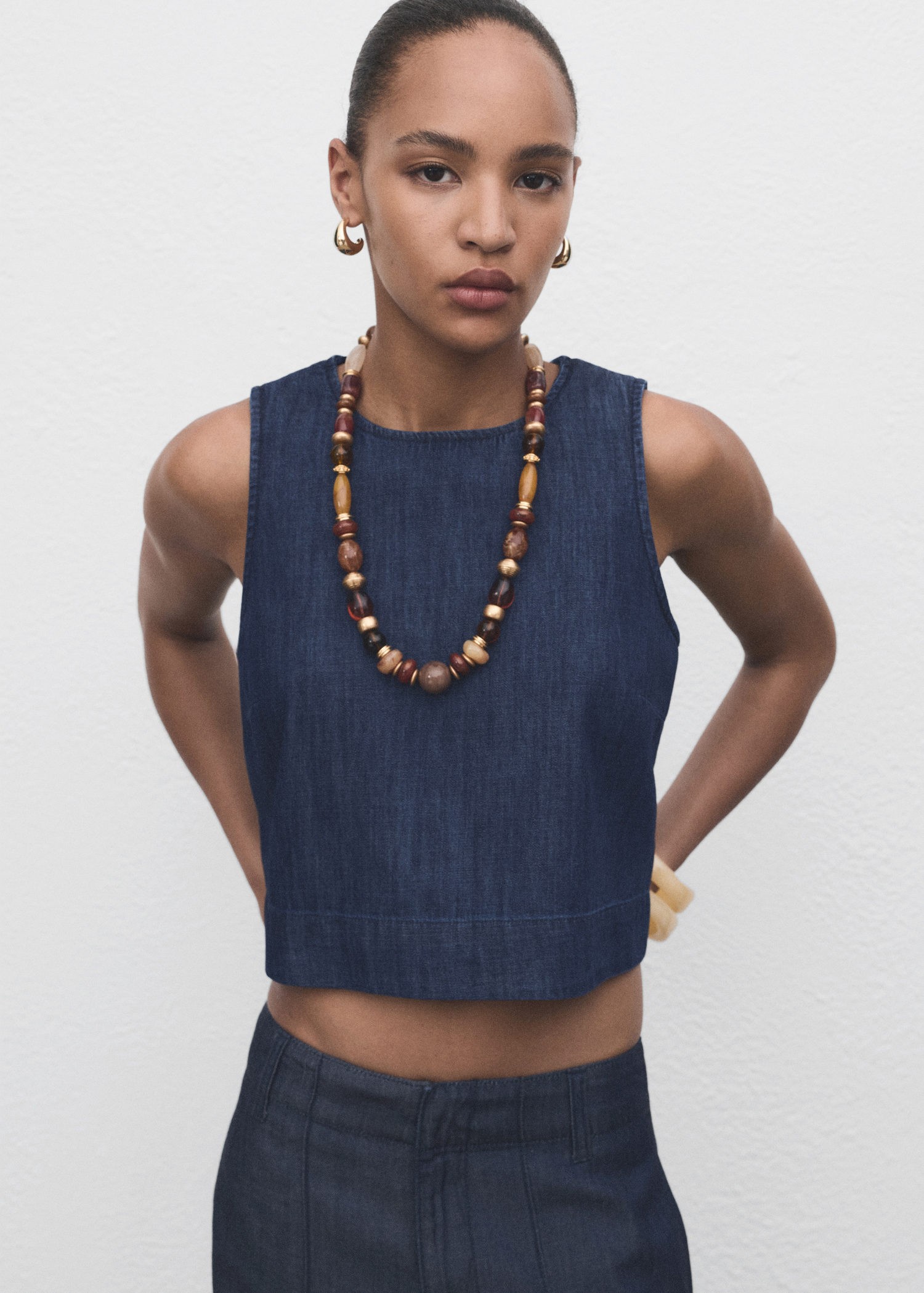 Denim Crop top - DKK 179 - Spar 40%