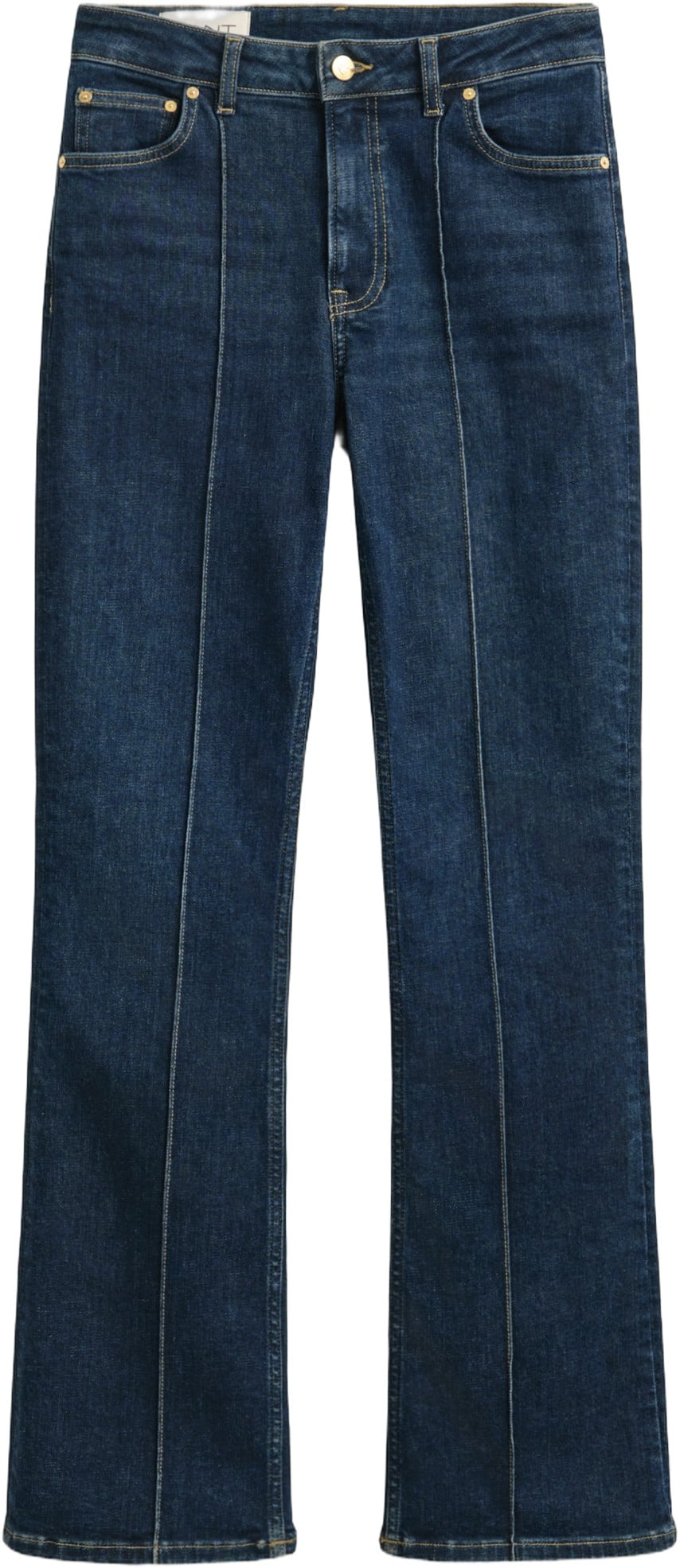 Slim Flare Pintuck Jeans