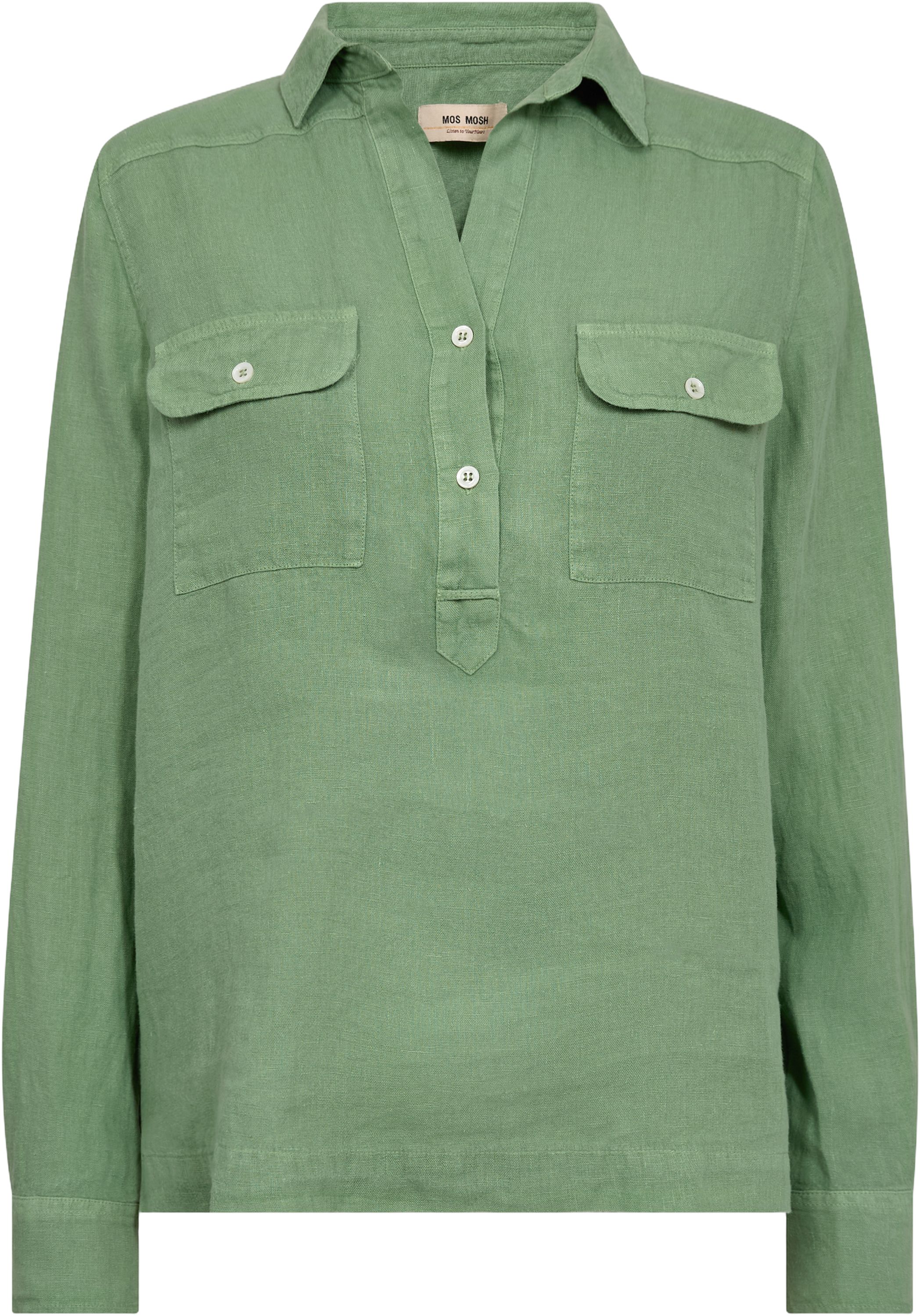 Mmenna Linen Pocket Blouse