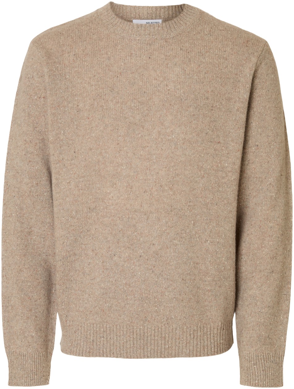 Slhneil LS Knit Neps Crew Neck