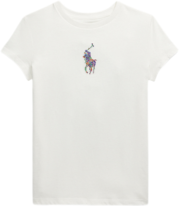 Billede af Floral Big Pony Cotton Jersey Tee