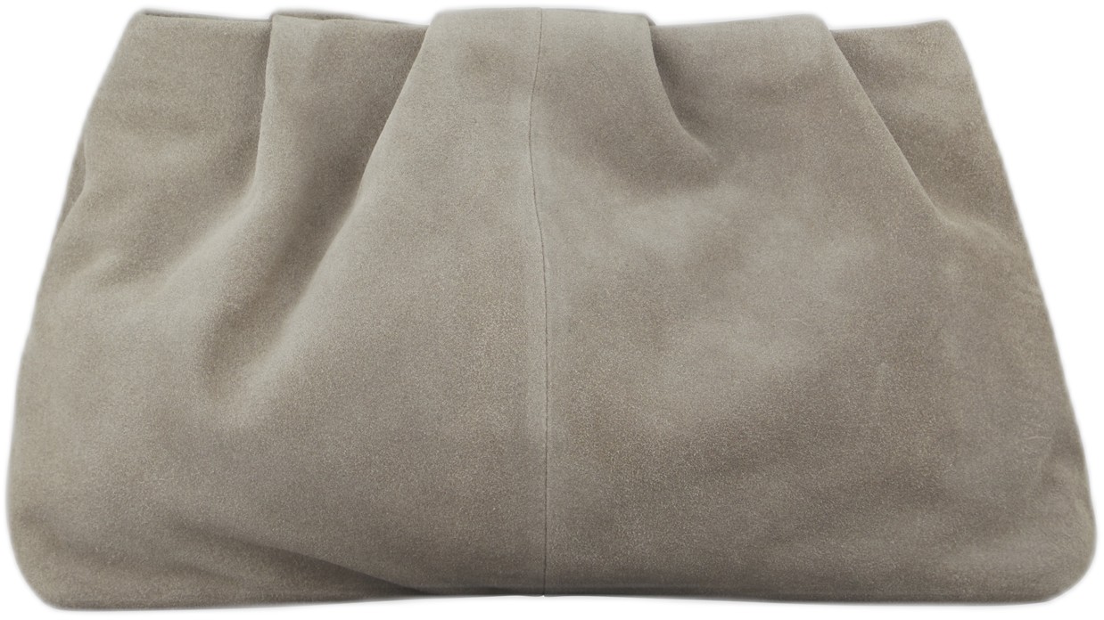 Suede Clutch Bag
