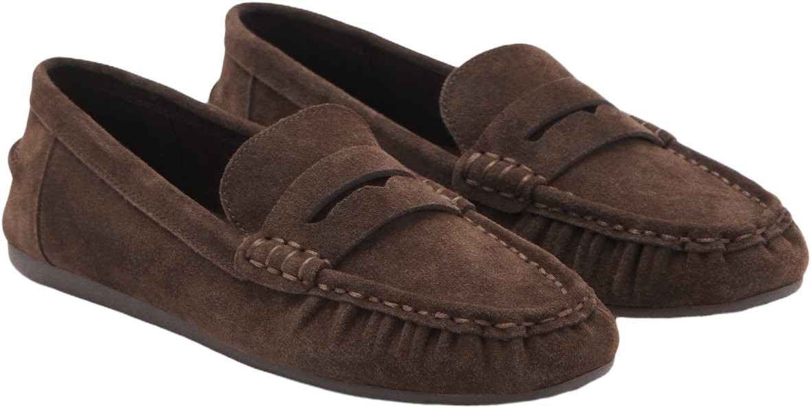 Suede Penny Loafers