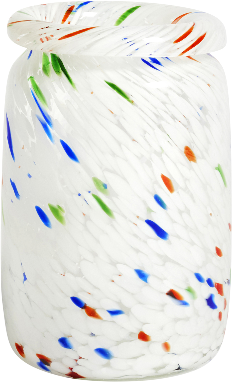 Splash Vase Roll Neckmedium-white