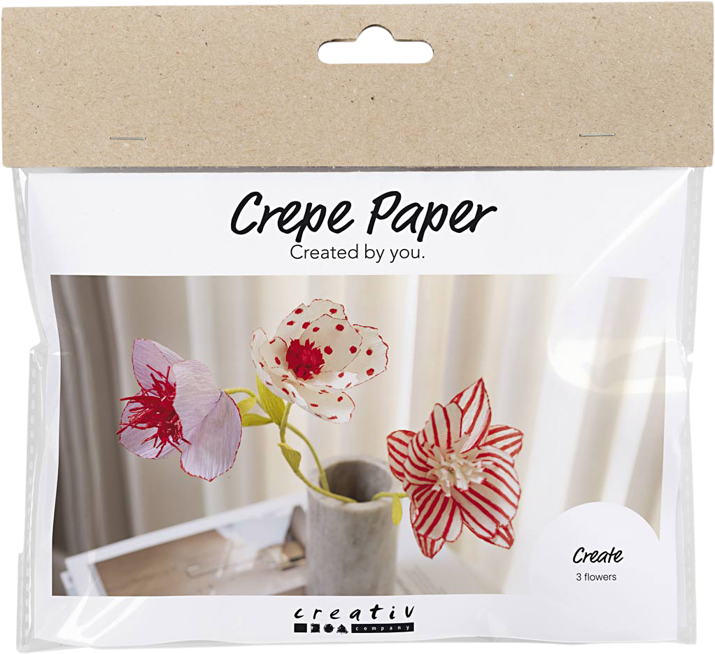 Mini Diy Kit Crepepapir Blomster