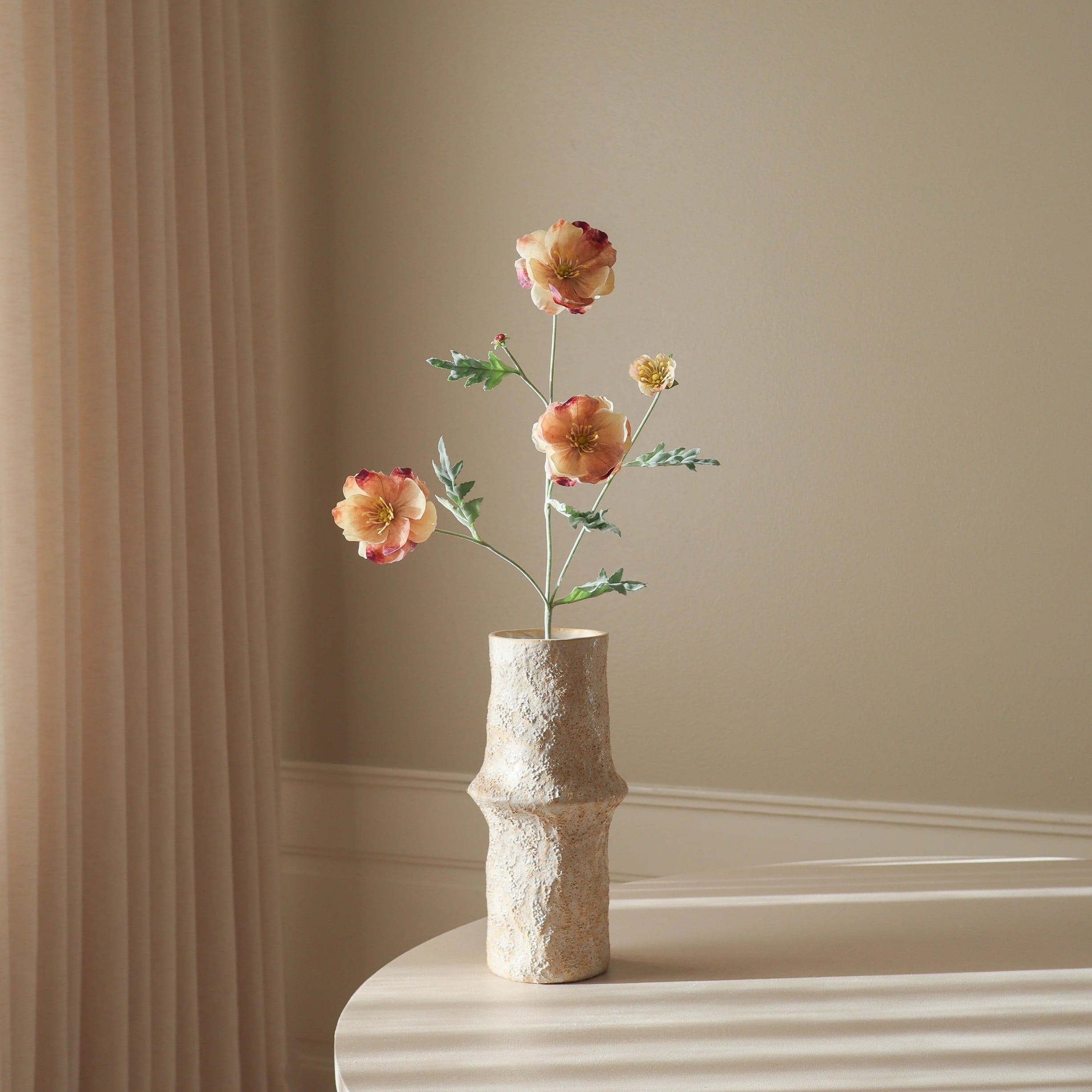 Rose Four Heads Poppy Flower