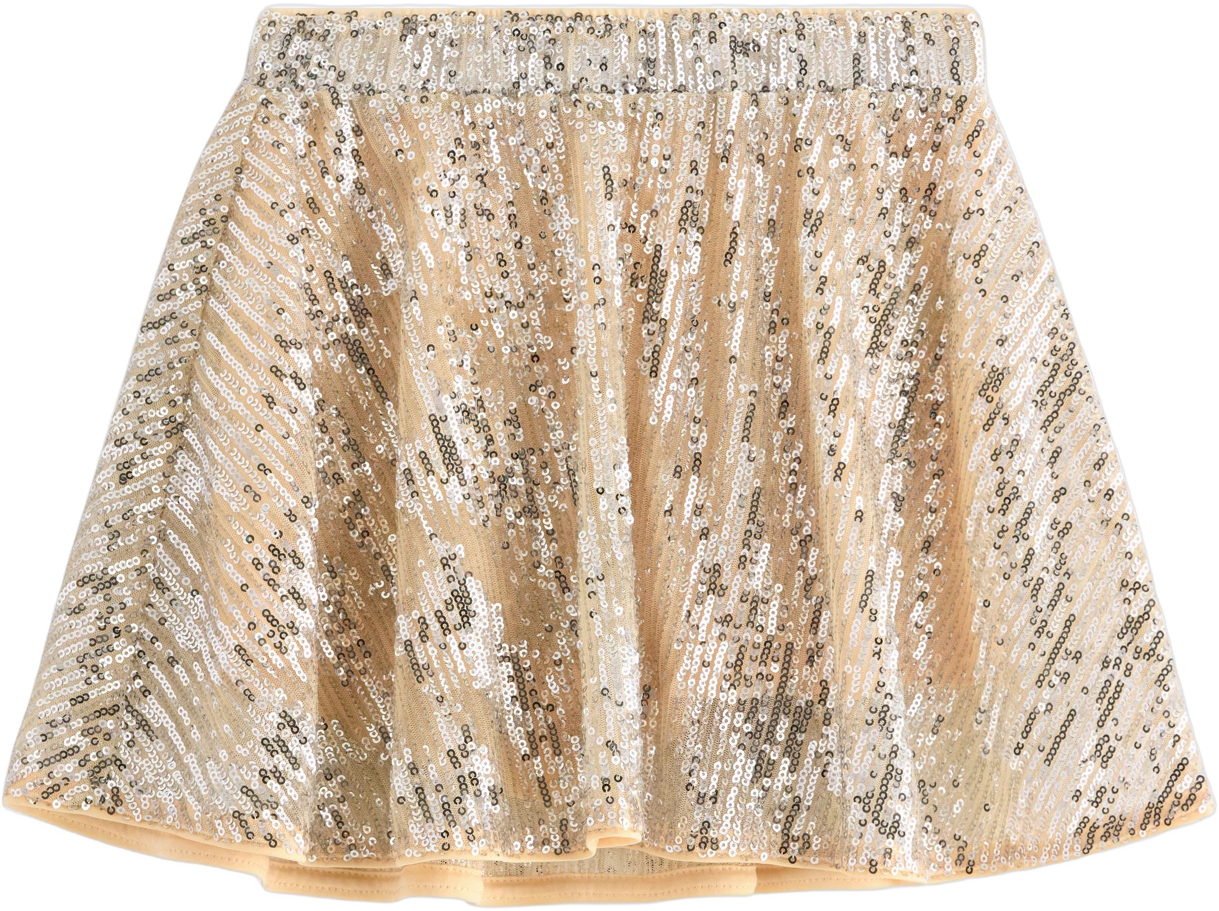Flared Skirt With Sequins.