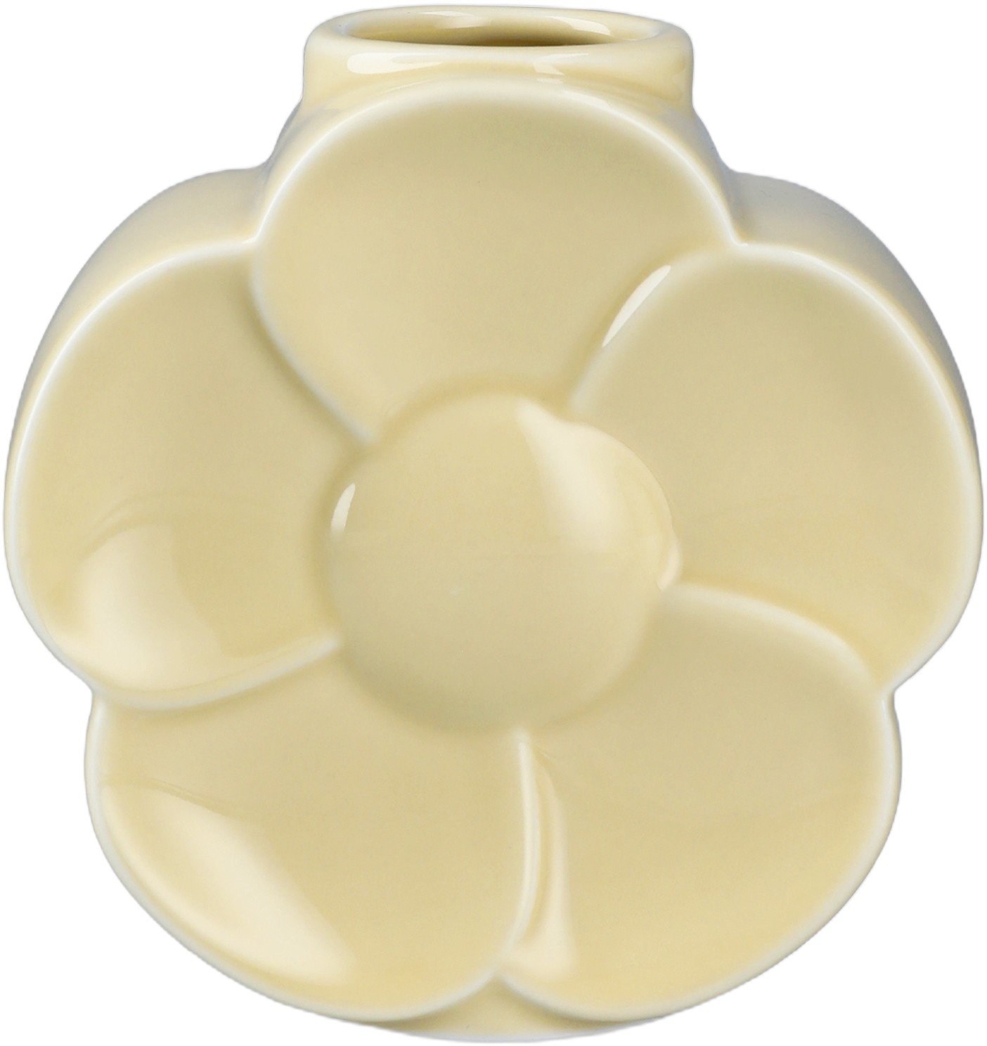 Flower Vase Sm&oslash;rblomst H11. 5 cm Sand Porcel&aelig;n