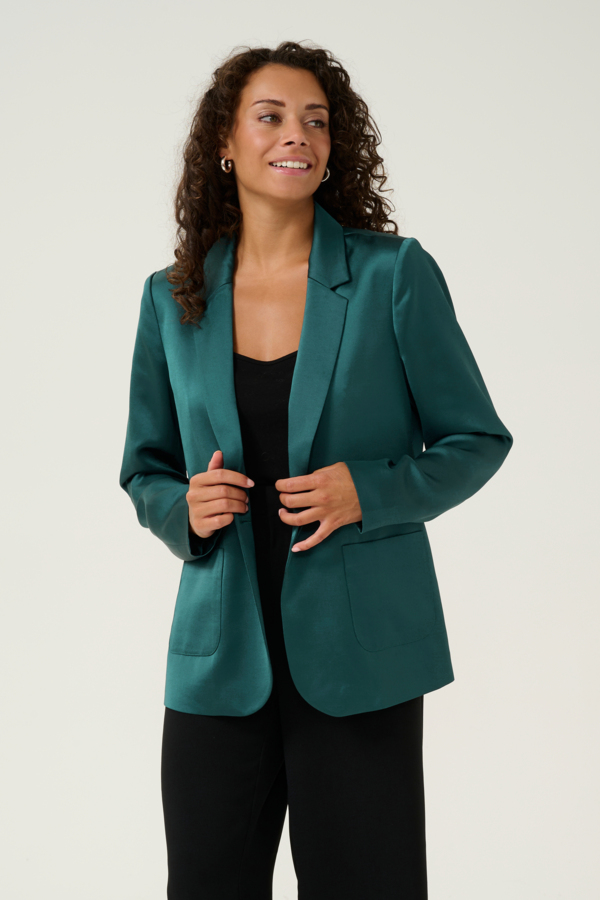 Crcocamia LS Sateen Blazer