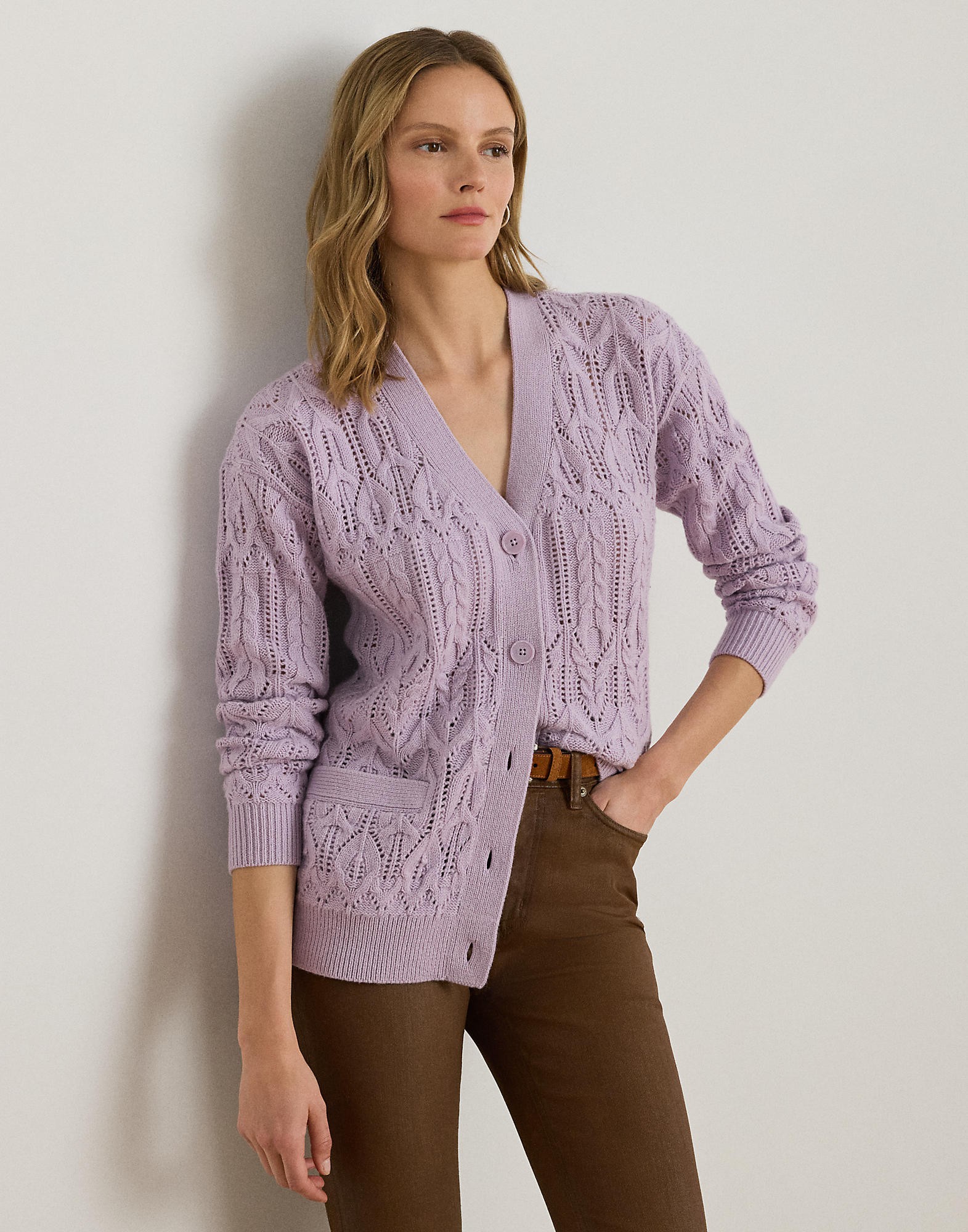 Woolblend V-neck Cardigan