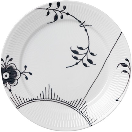 Sort Mega Riflet 27 cm. Tallerken