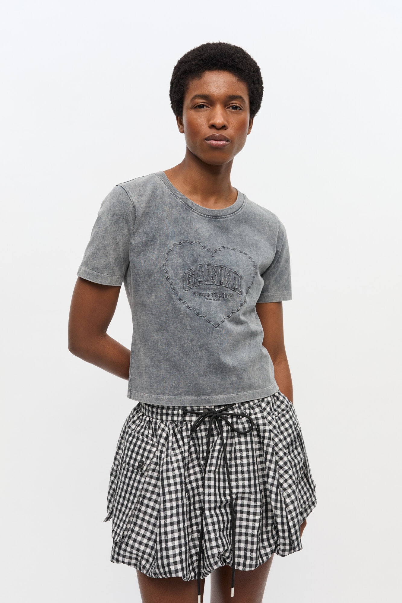 Heavy Cotton Jersey Heart Small TS