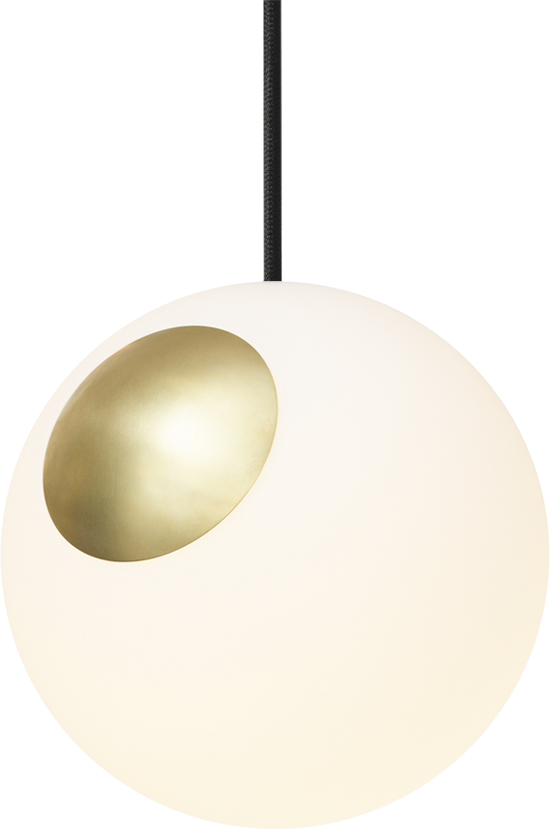 Bright Spot Brass Black Cable