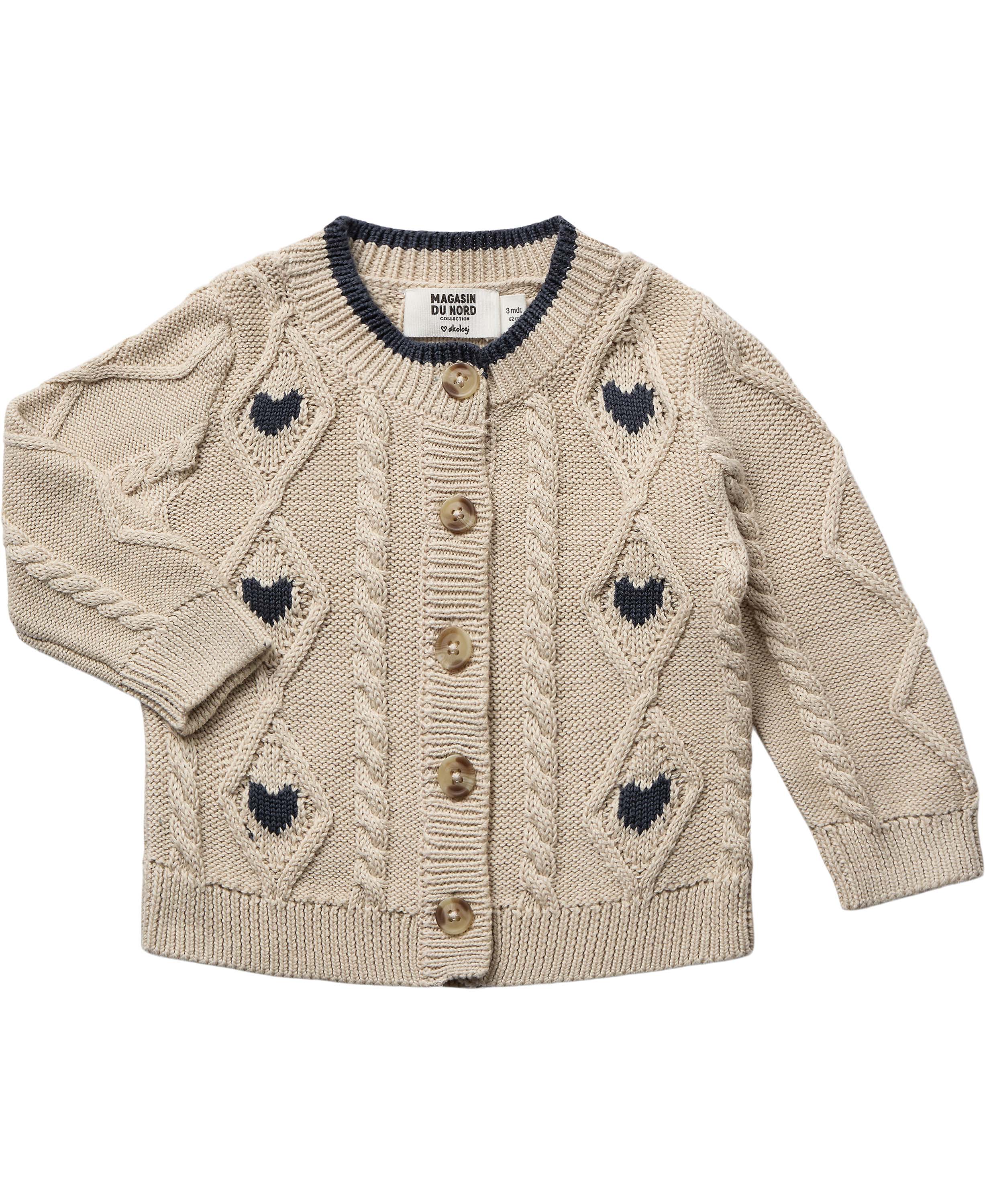 Amour 1 Baby Cardigan Organic Gots