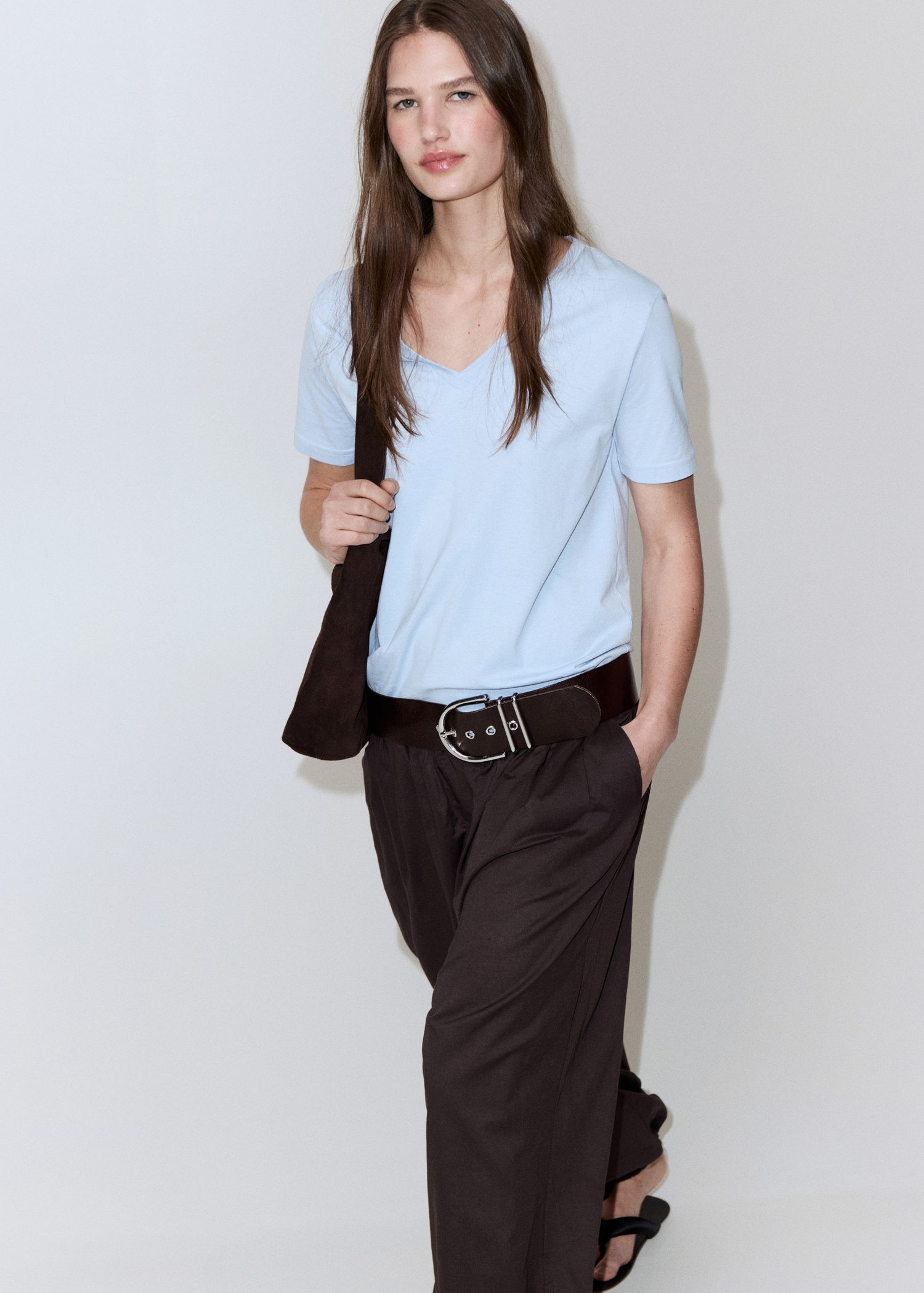 Vneck Cotton T-shirt