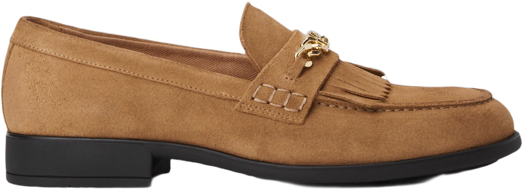 TH Chain Fringe Suede Loafer