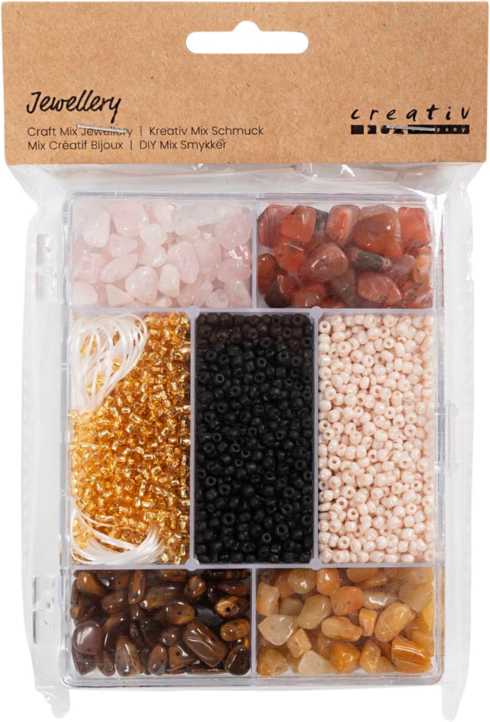 DIY Mix Smykker, Krystaller, str. 2,610 mm, Hulstr. 0,8-1,2