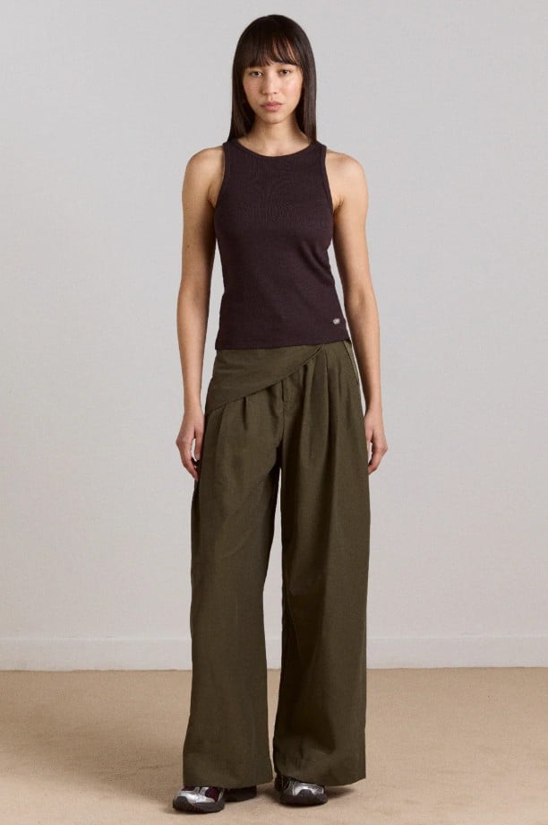 Fabia Trouser Khaki - Køb til DKK 665 - Spar 30%