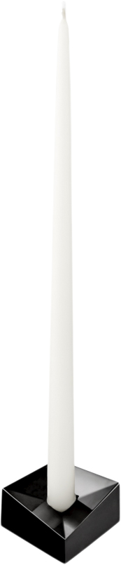 Stoff Nagel Reflect Candle Holder, Small Black Chrome/sort