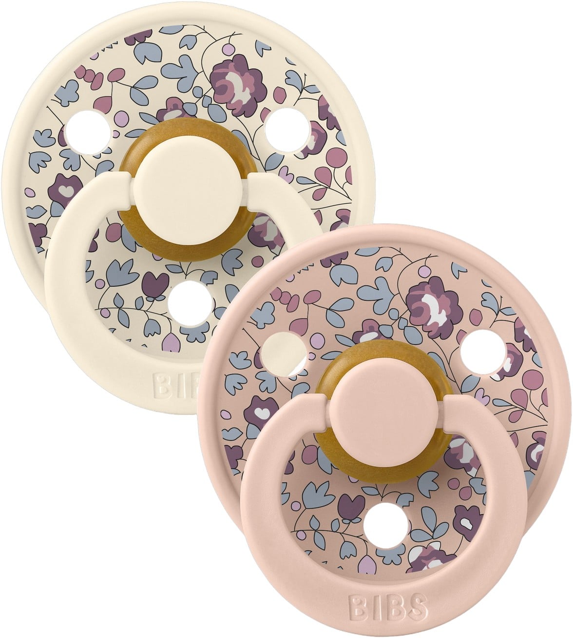 Bibs x Liberty 2 Pack Colour Eloise Latex Size 2 Blush Mix
