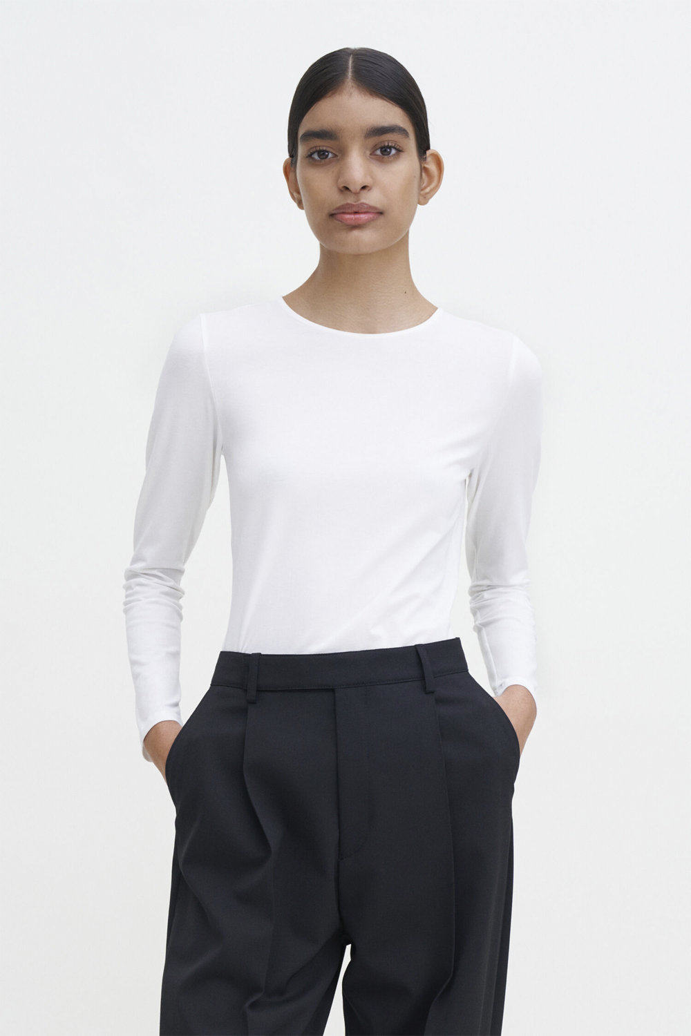 Cotton Stretch Long Sleeve