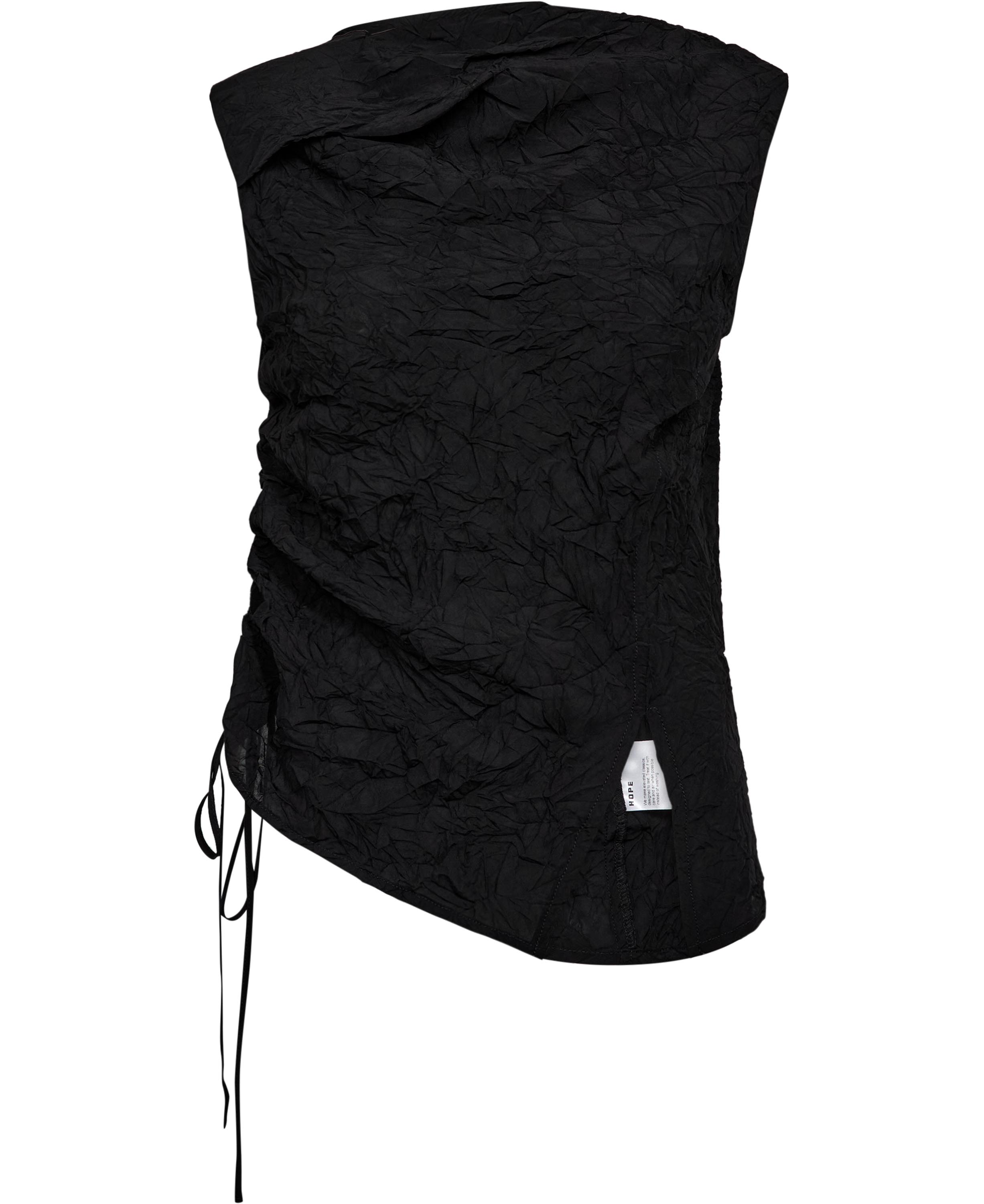 Knot Top Black Crinkle34