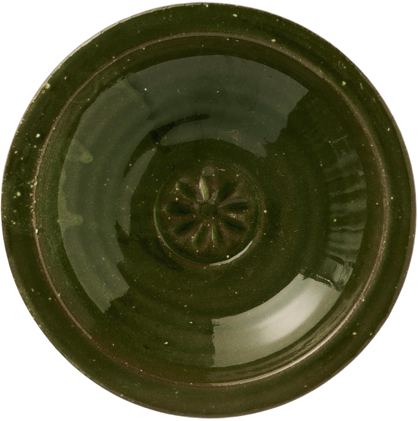 Skål M/blomst Grøn Rustik Avignon