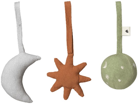 Skye Baby Toys Set of 3 - Tea Gre
