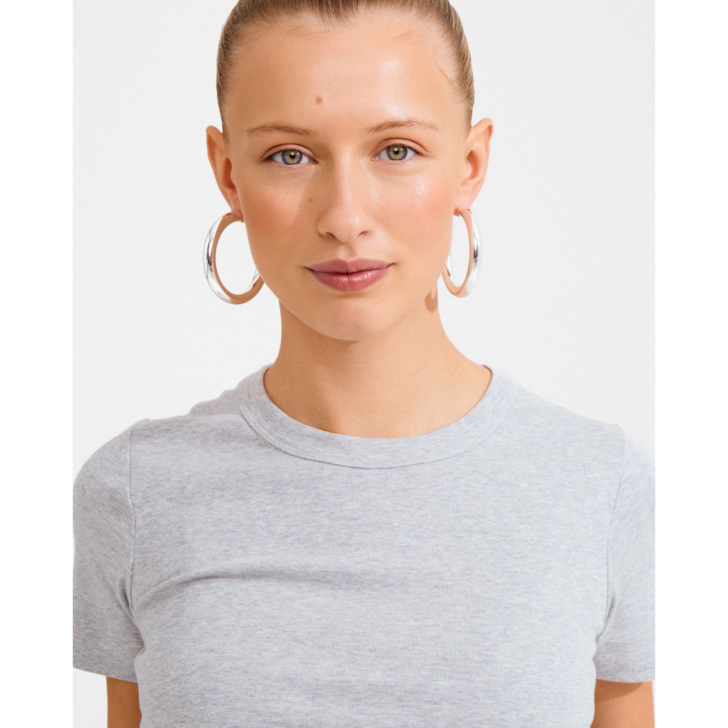Tovin Hoop Earrings Silverplated