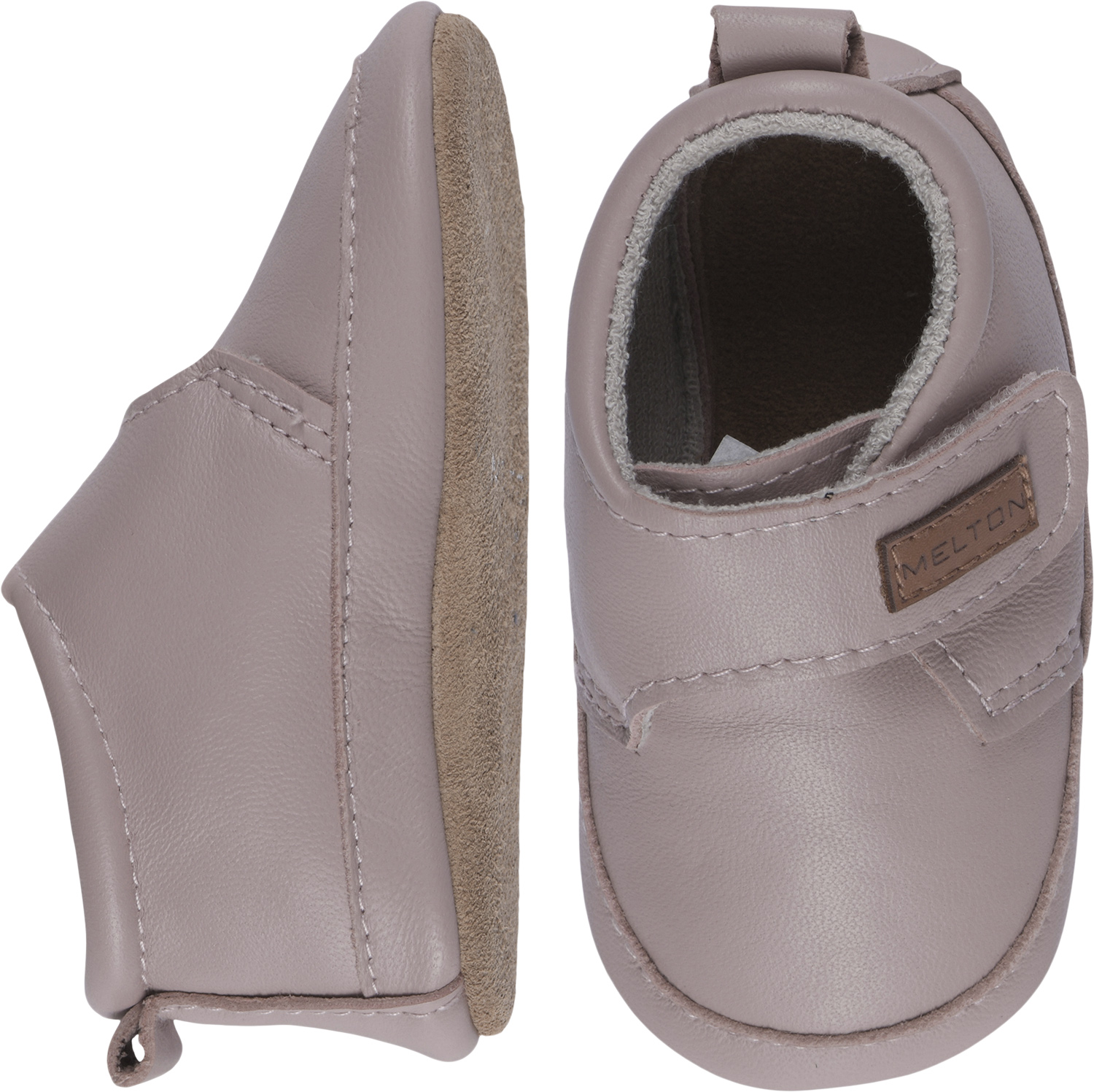 Leather Slippers With Velcro