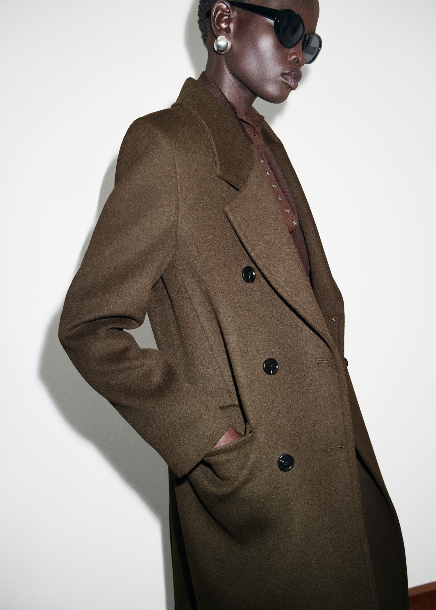 Doublebreasted Wool Coat