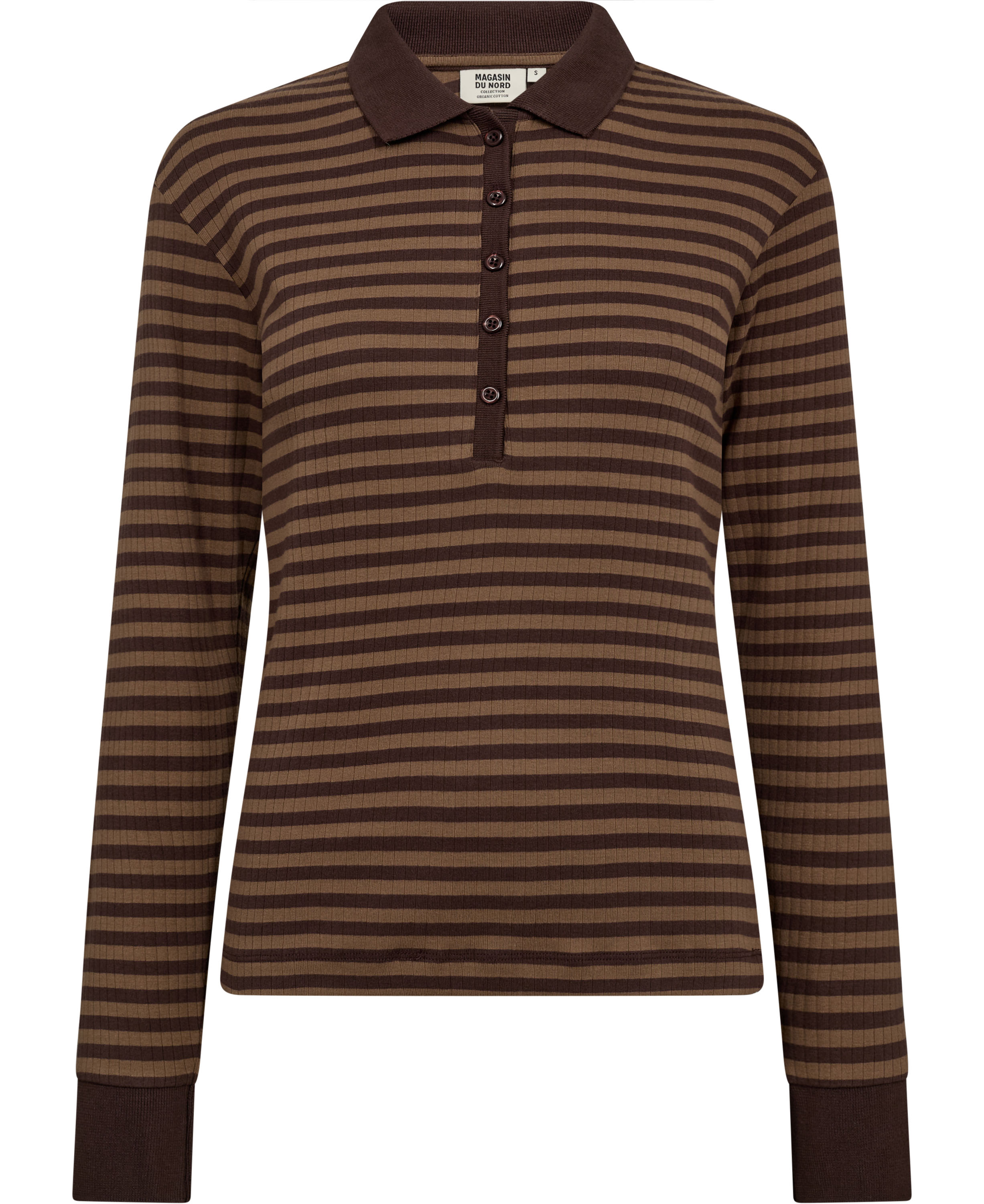 Milla 24 Long Sleeve Polo top 100% Organic Cotton Gots