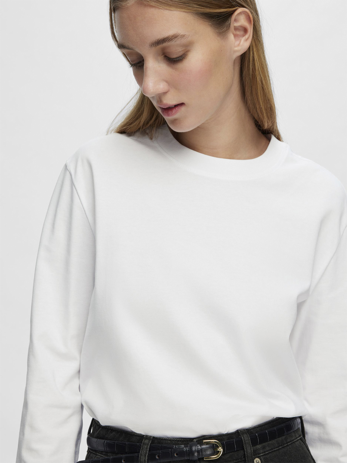 Slfessential LS Boxy TEE Noos