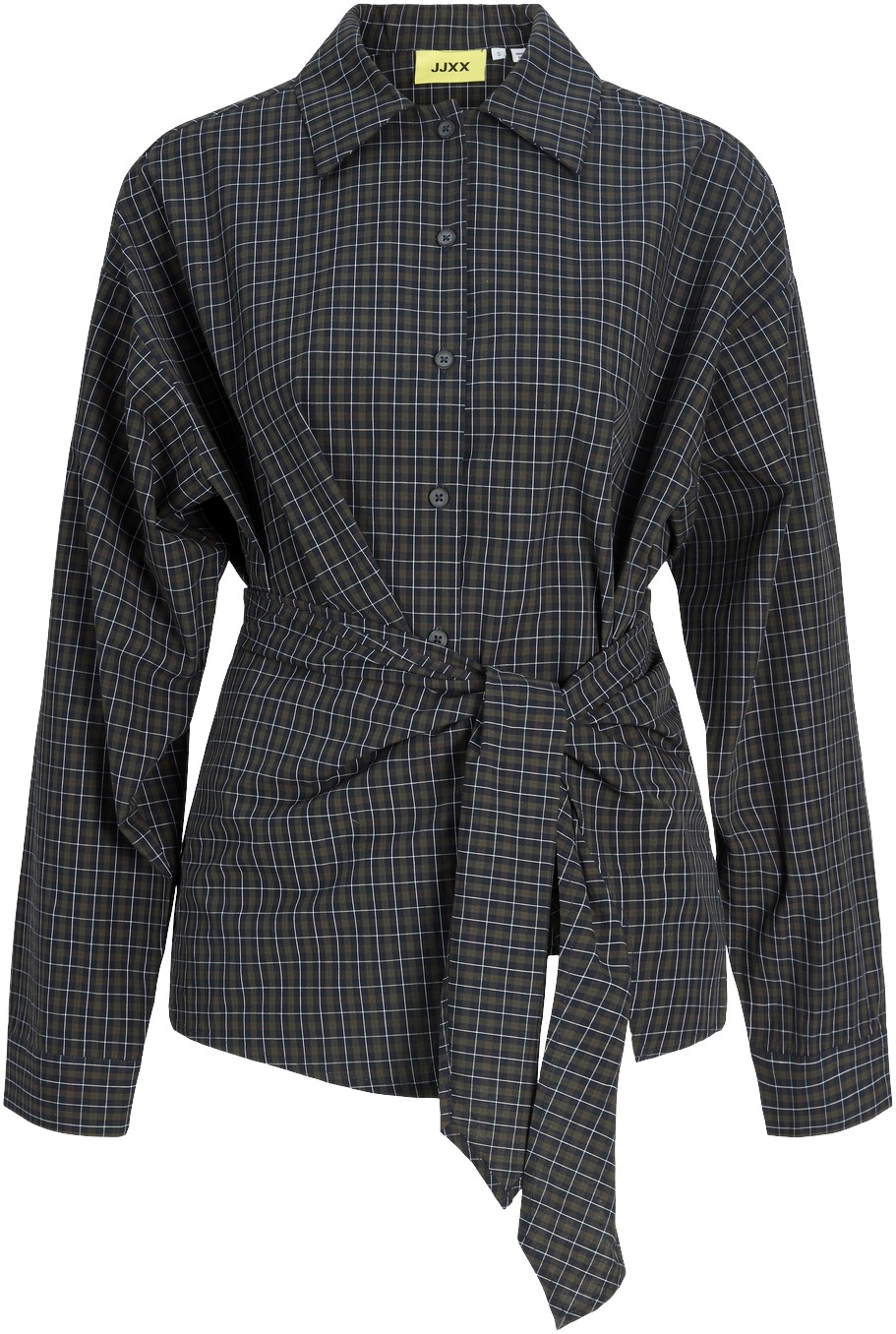 Jxviola Poplin LS Wrap TIE Shirt WV