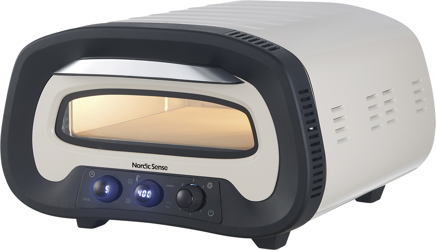 Pizzaovn Elektrisk 1700 Watt Beige