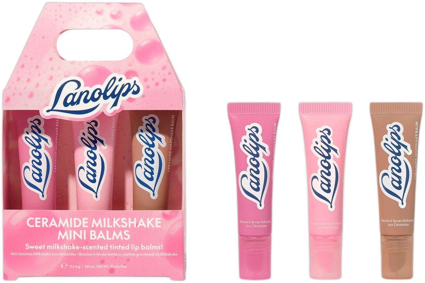 Minibaumes Milkshake aux Céramides - Farvede Læbepomader med Gourmand