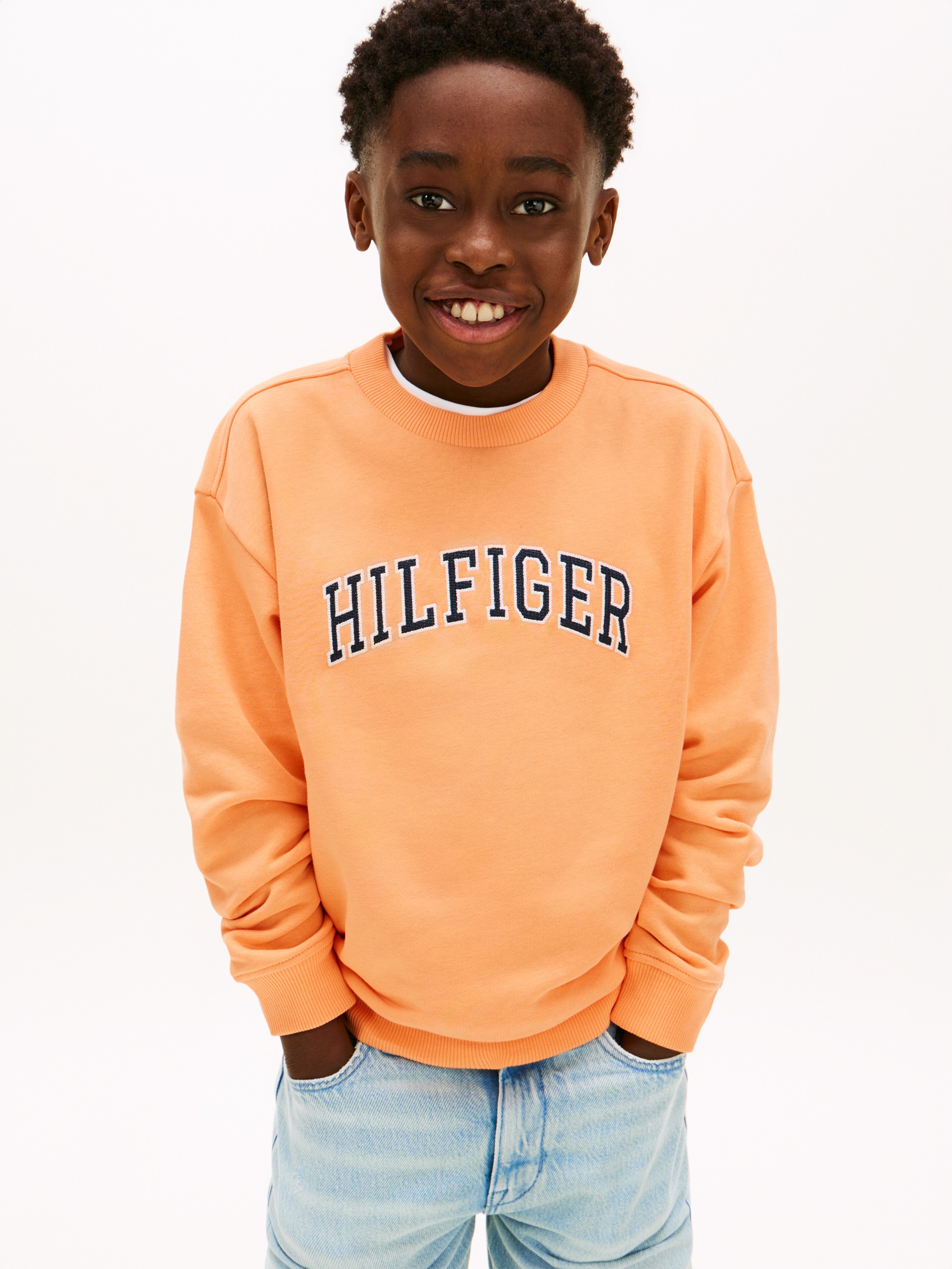 Logo Terry Crew Neck Sweatshirt