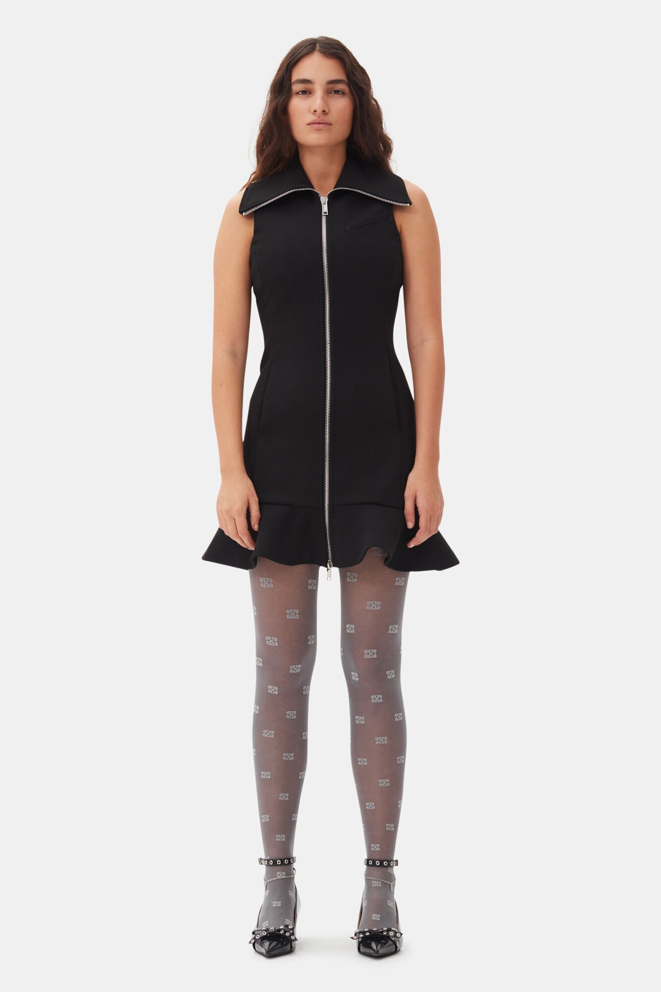 Bonded Crepe Mini Dress
