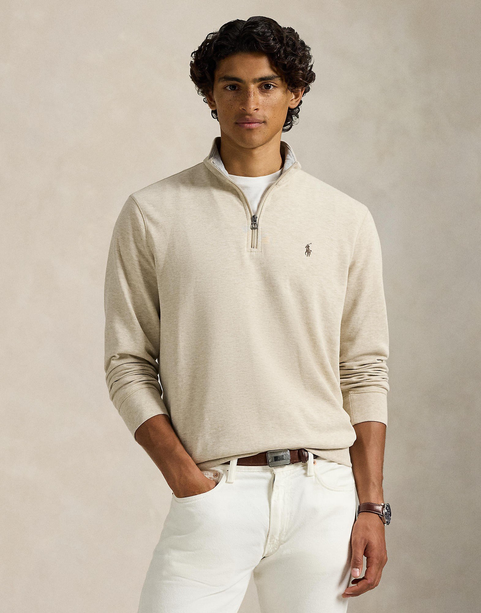 Luxury Jersey Quarterzip Pullover