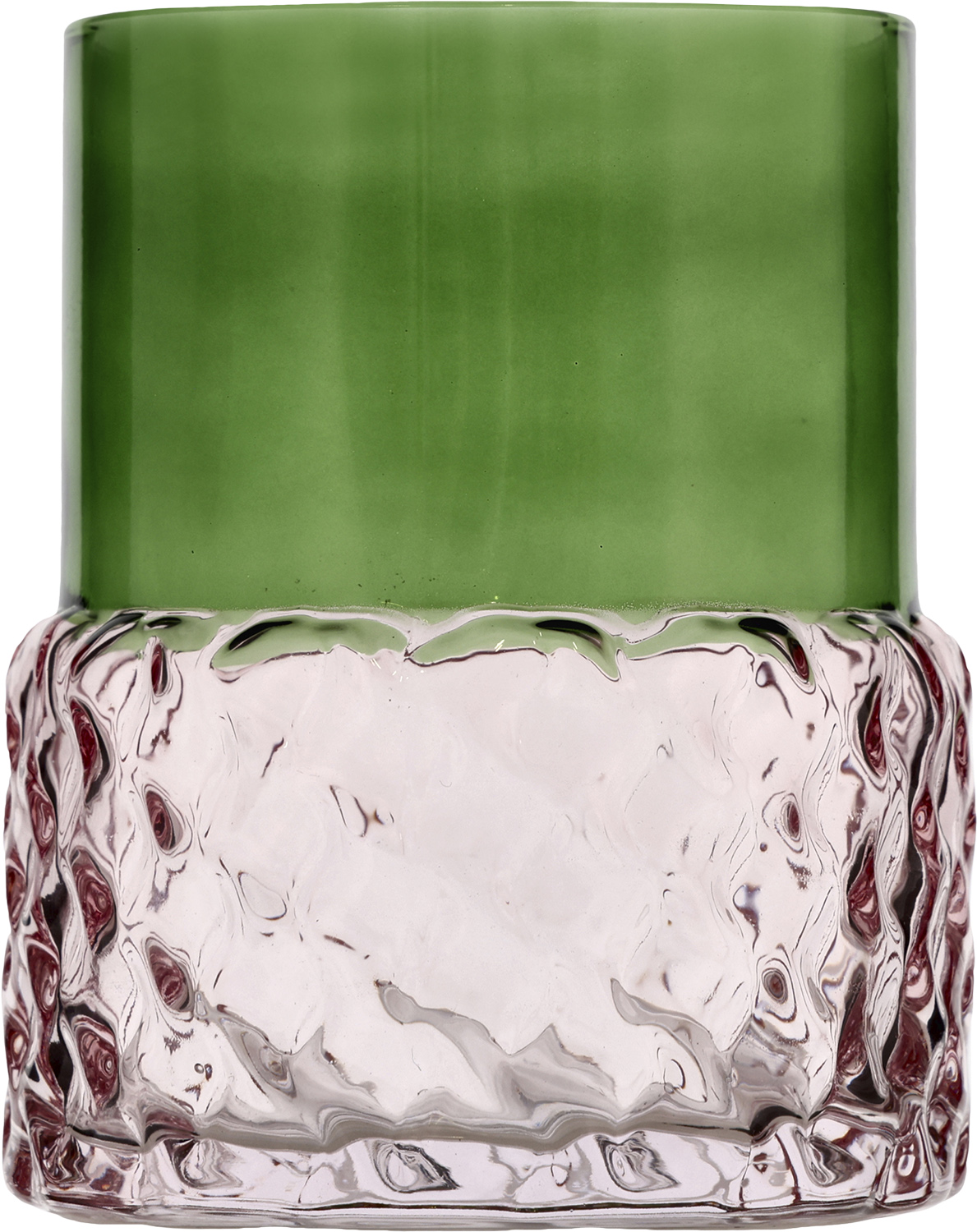 Fyrfadsstage Styles 7,7 x 10 cm Grøn/rosa