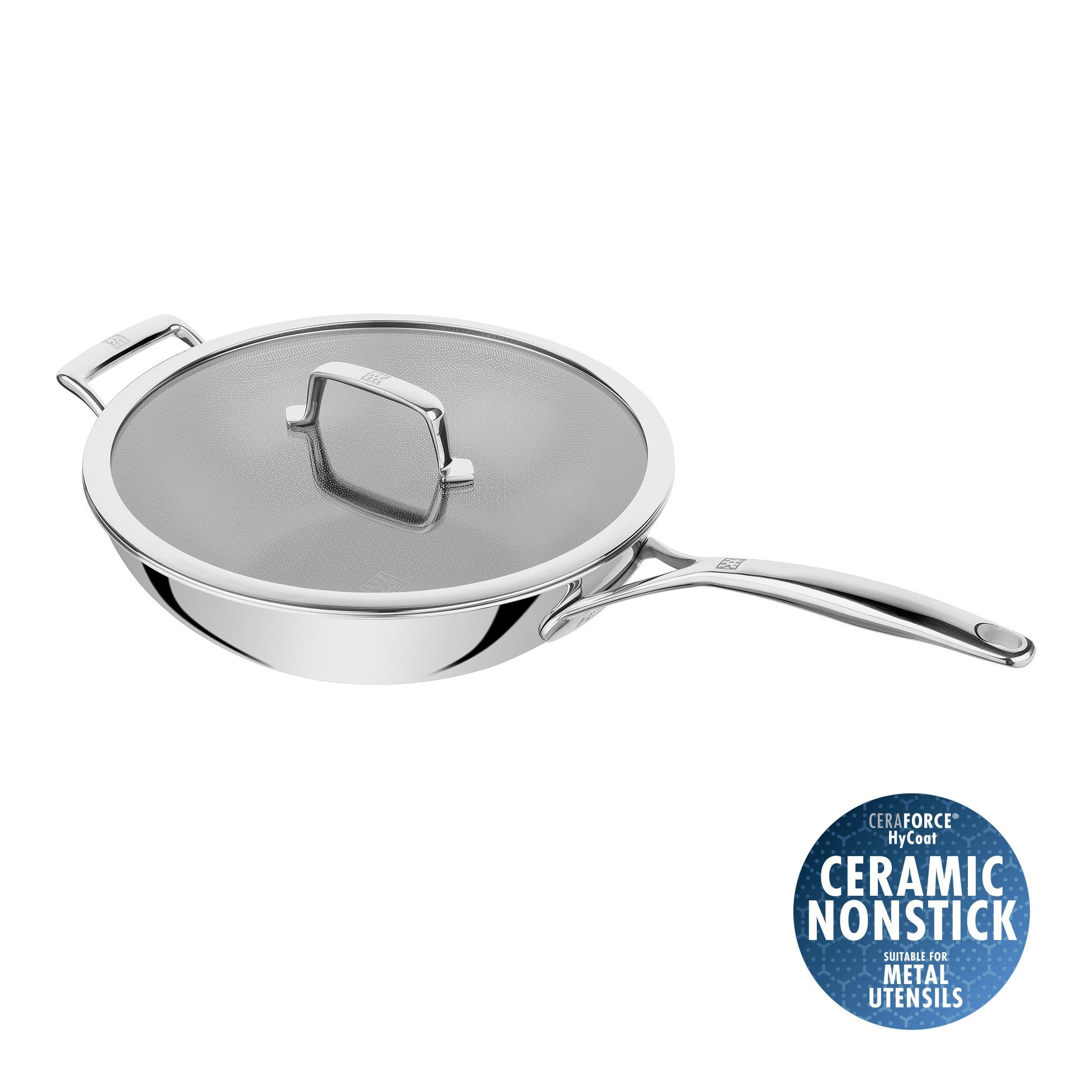 Wok 30 cm, 18/10 Stainless Steel