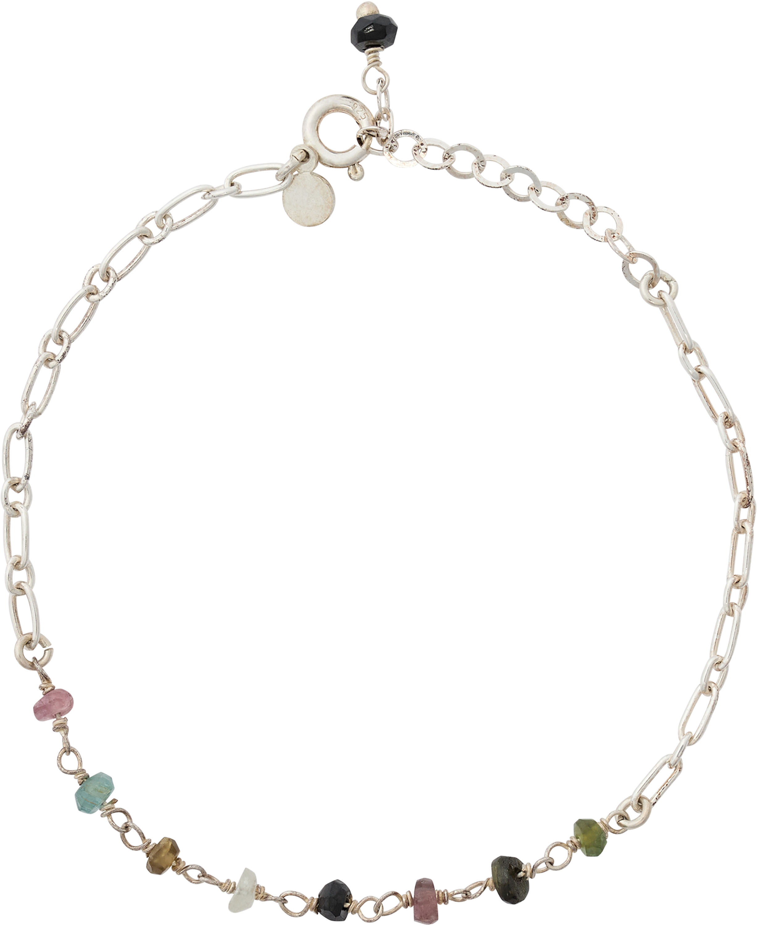 Daisy Tormaline Bracelet Silver