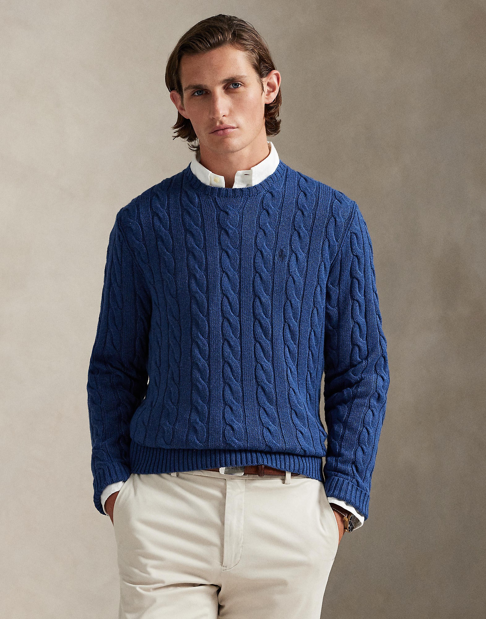Cableknit Cotton Sweater