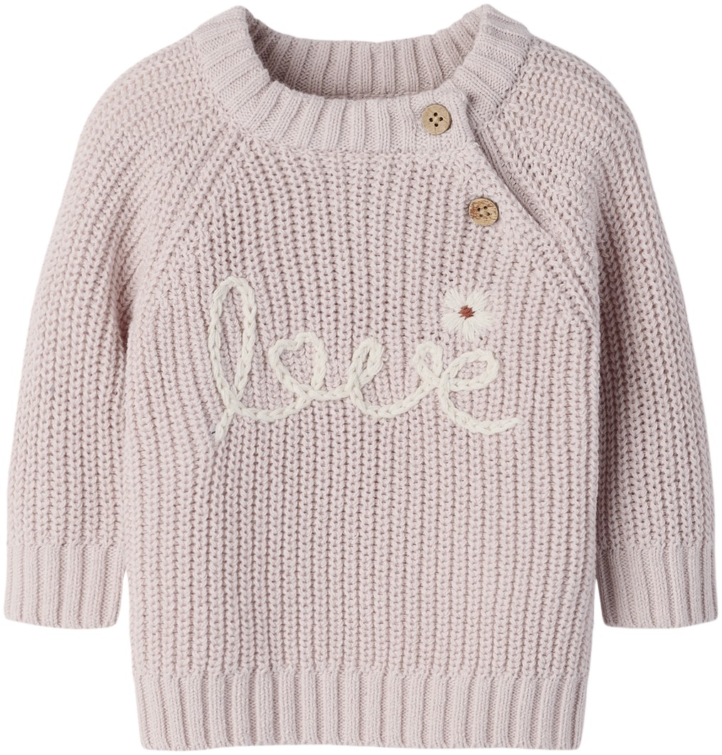 Nbfemlen EMB LS Knit LIL