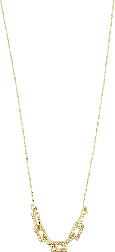 Coby Recycled Crystal Pendant Necklace Goldplated