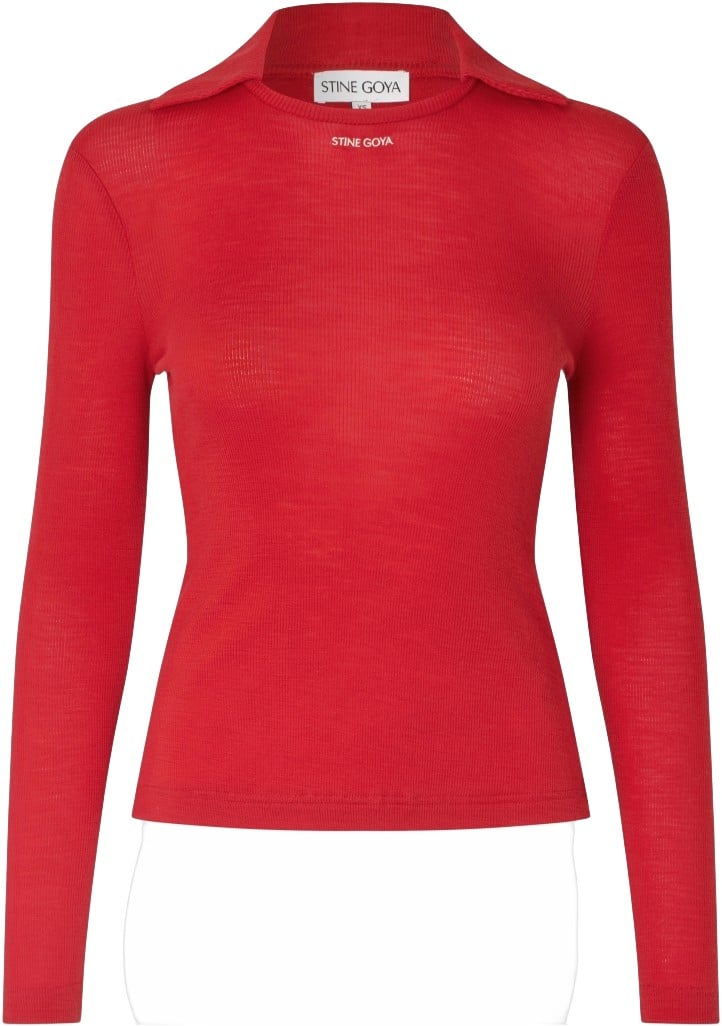 2510 Lux Rib, Long Sleeve Polo Top