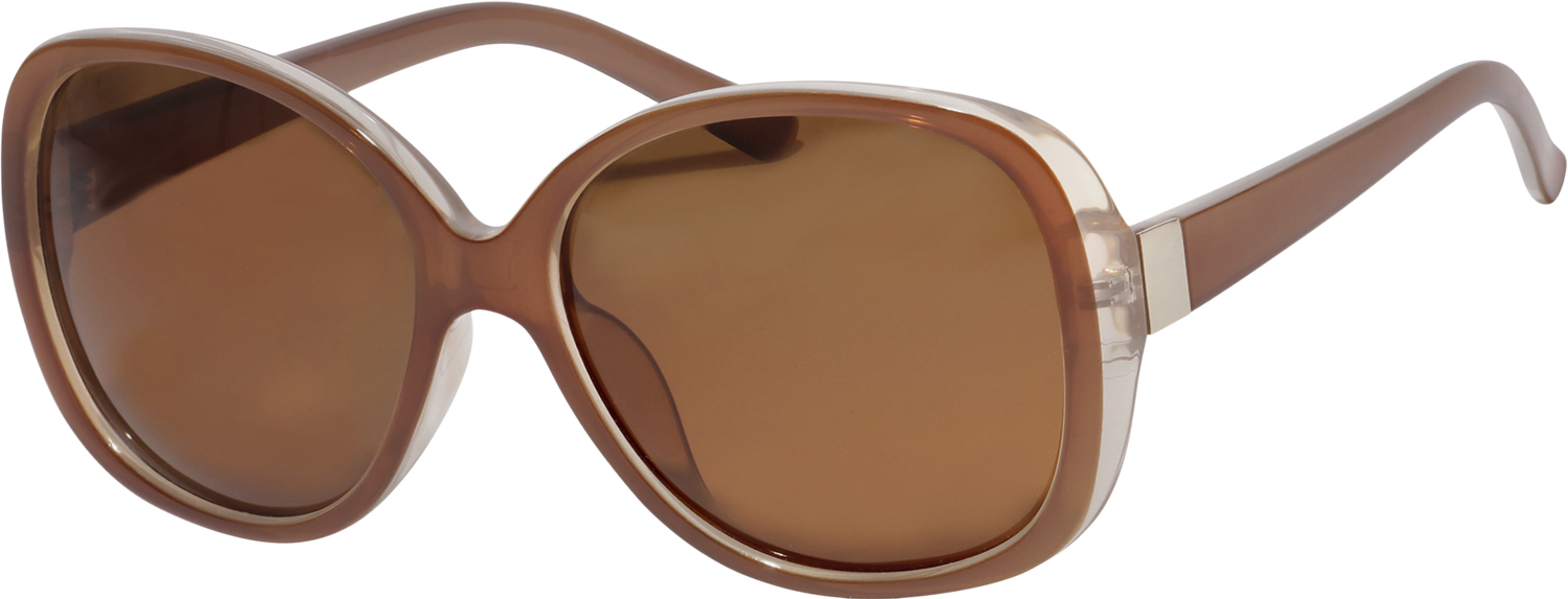Parker Oversized Retro Sunglasses Light Brown